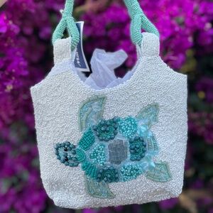 Viral Beaded Sea Turtle Handbag